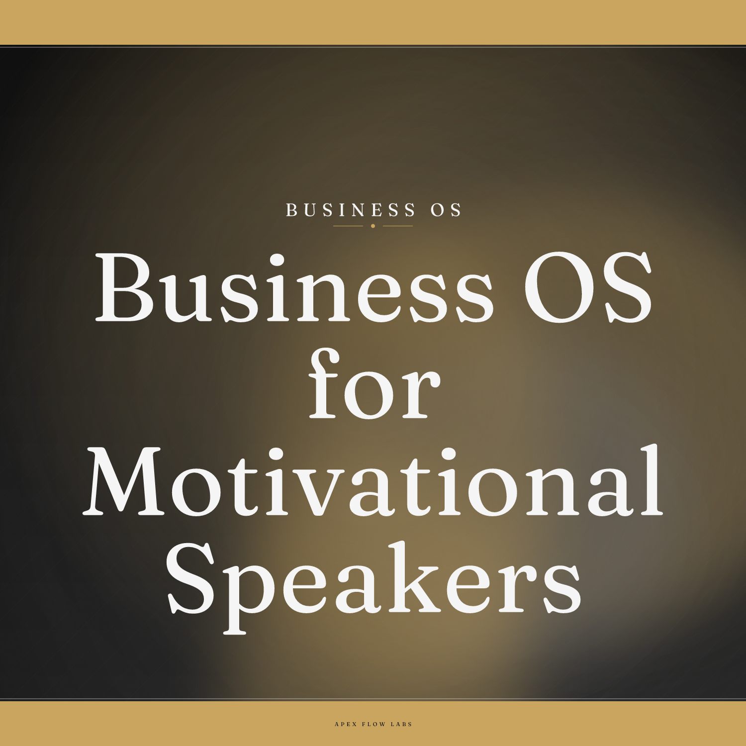 Business OS for Motivational Speakers