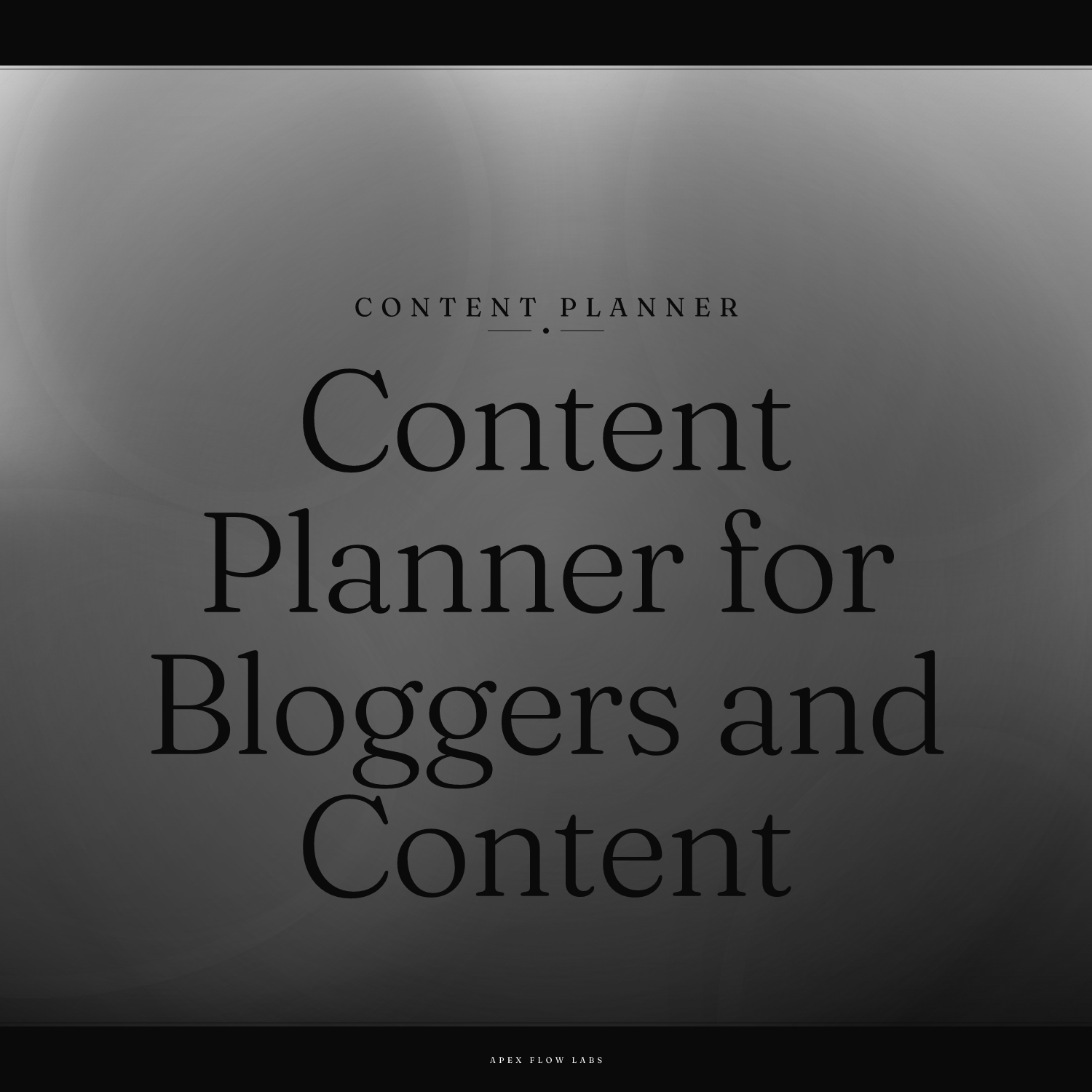 Content Planner for Bloggers and Content Creators
