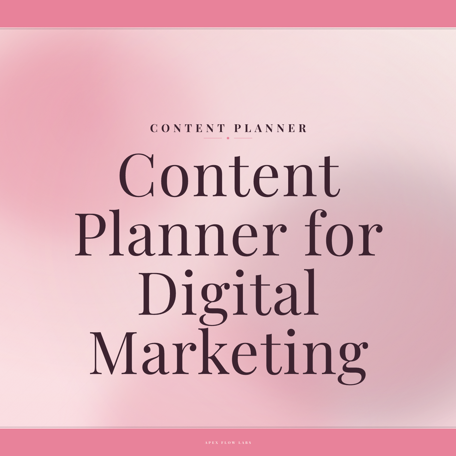 Content Planner for Digital Marketing Consultants