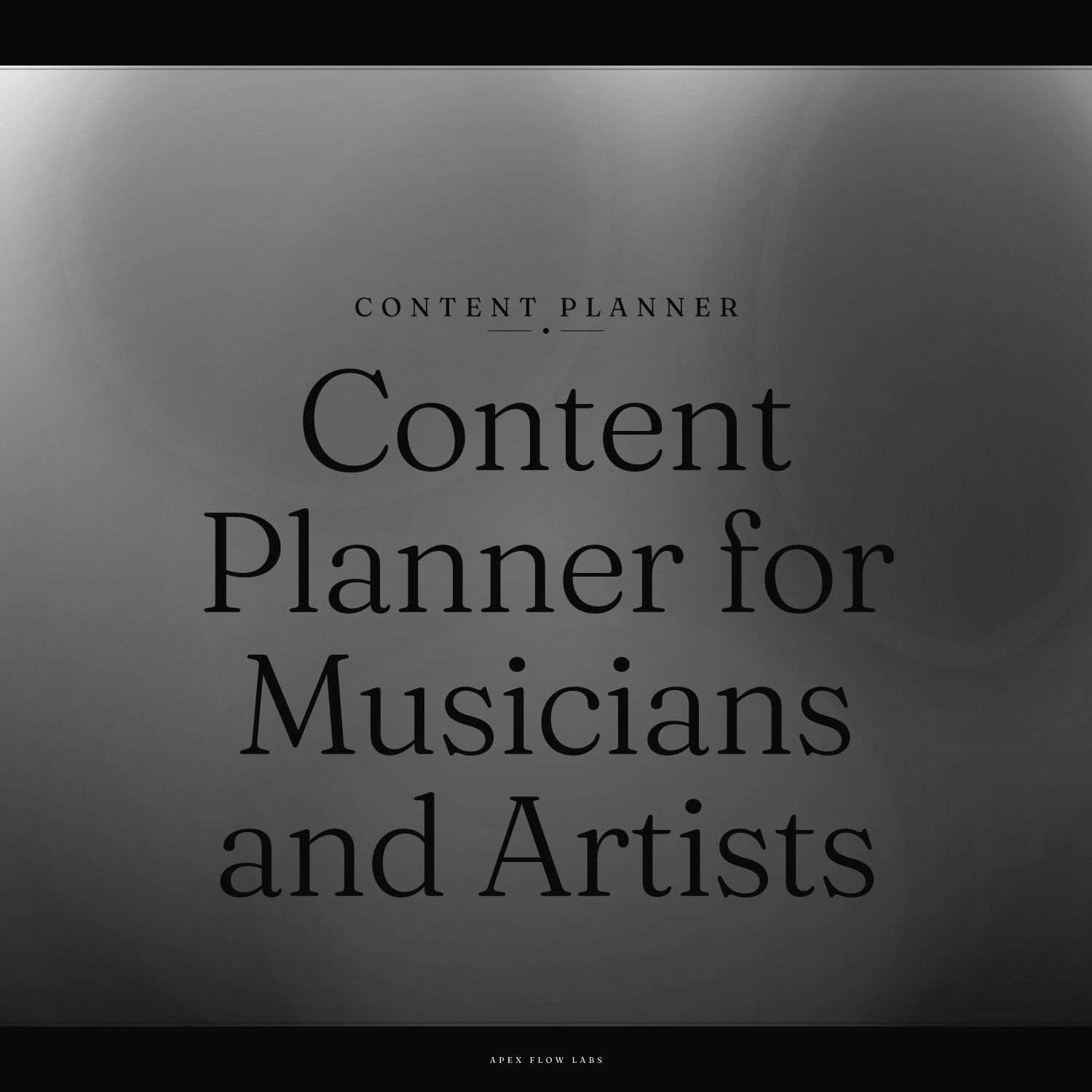 Content Planner for Musicians and Artists