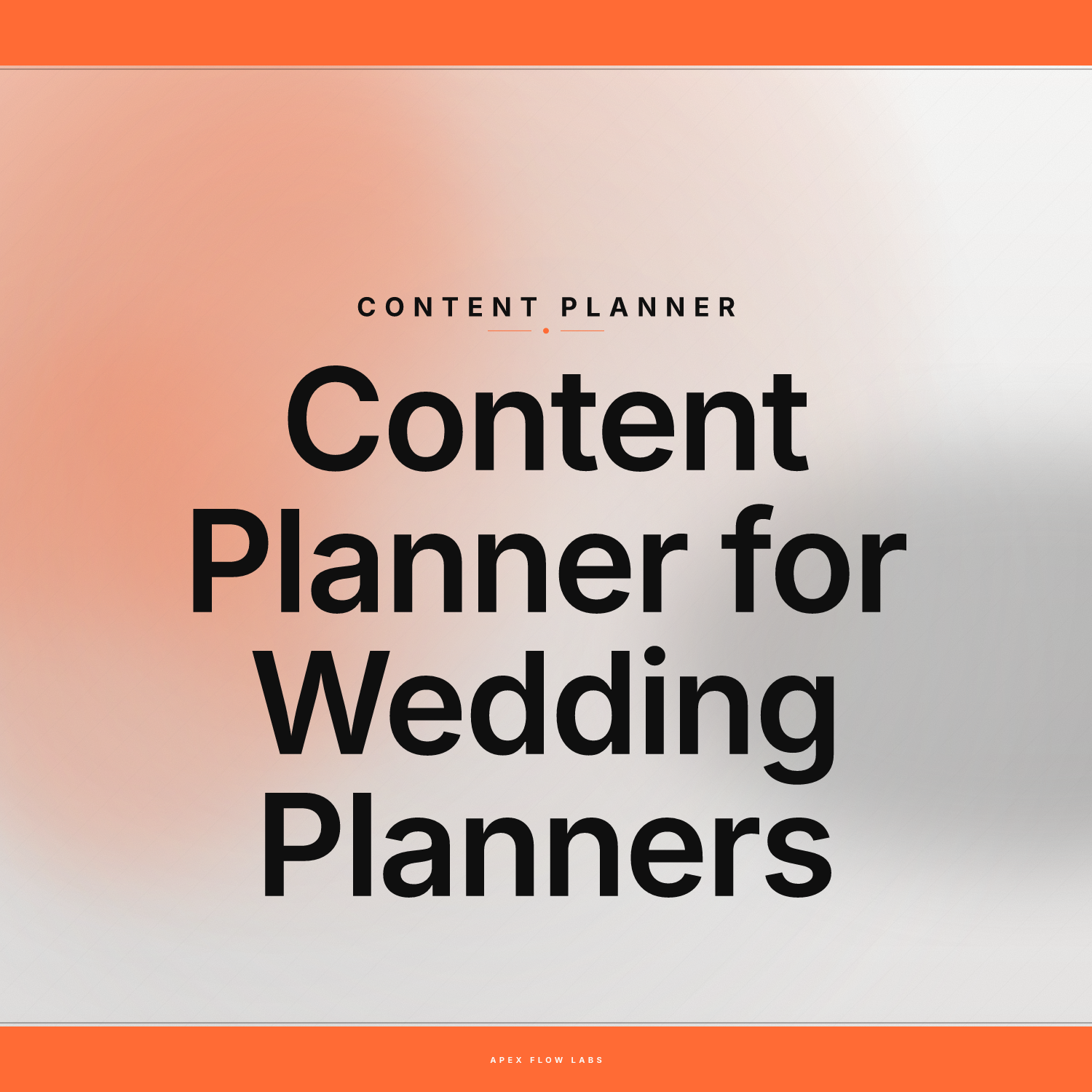 Content Planner for Wedding Planners