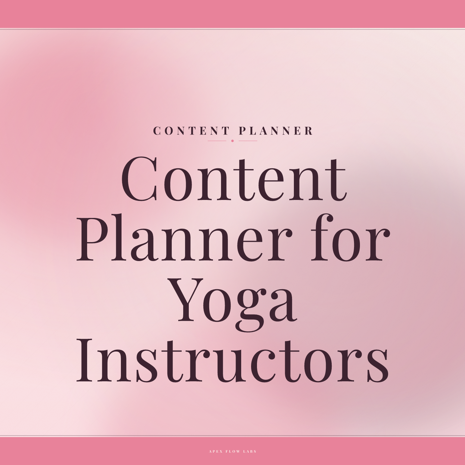 Content Planner for Yoga Instructors and Trainers