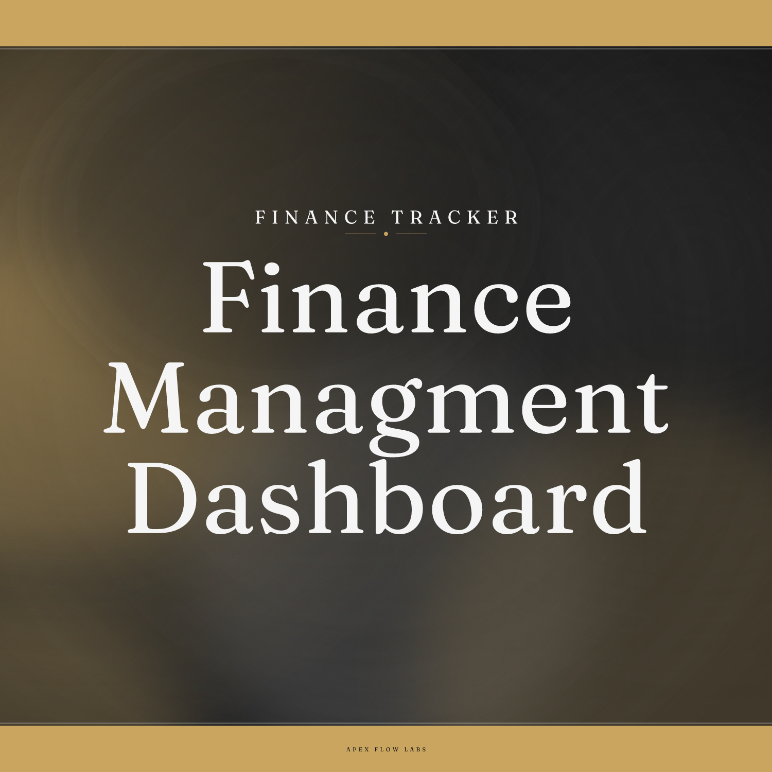 Finance Managment Dashboard