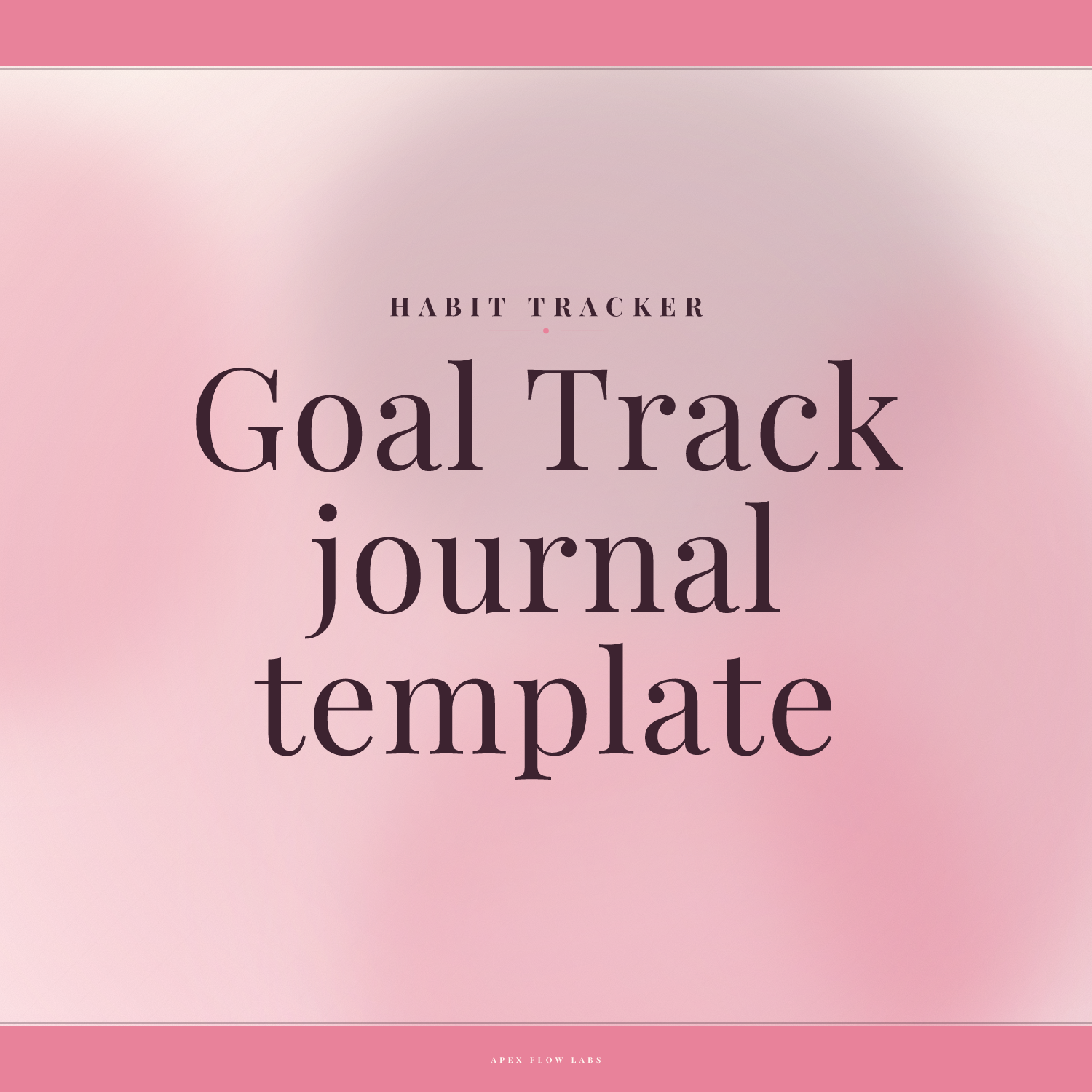 Goal Track journal template
