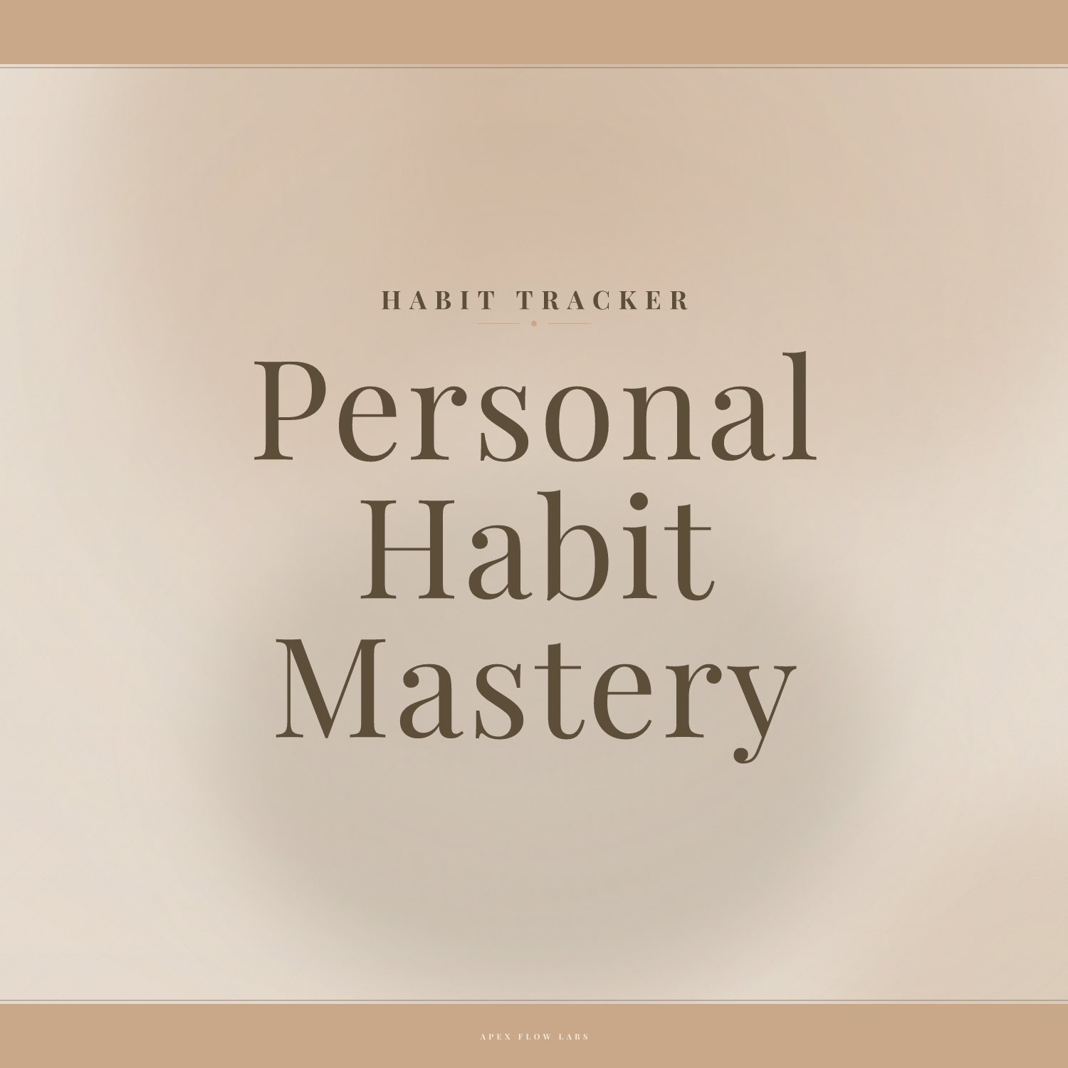 Personal Habit Mastery