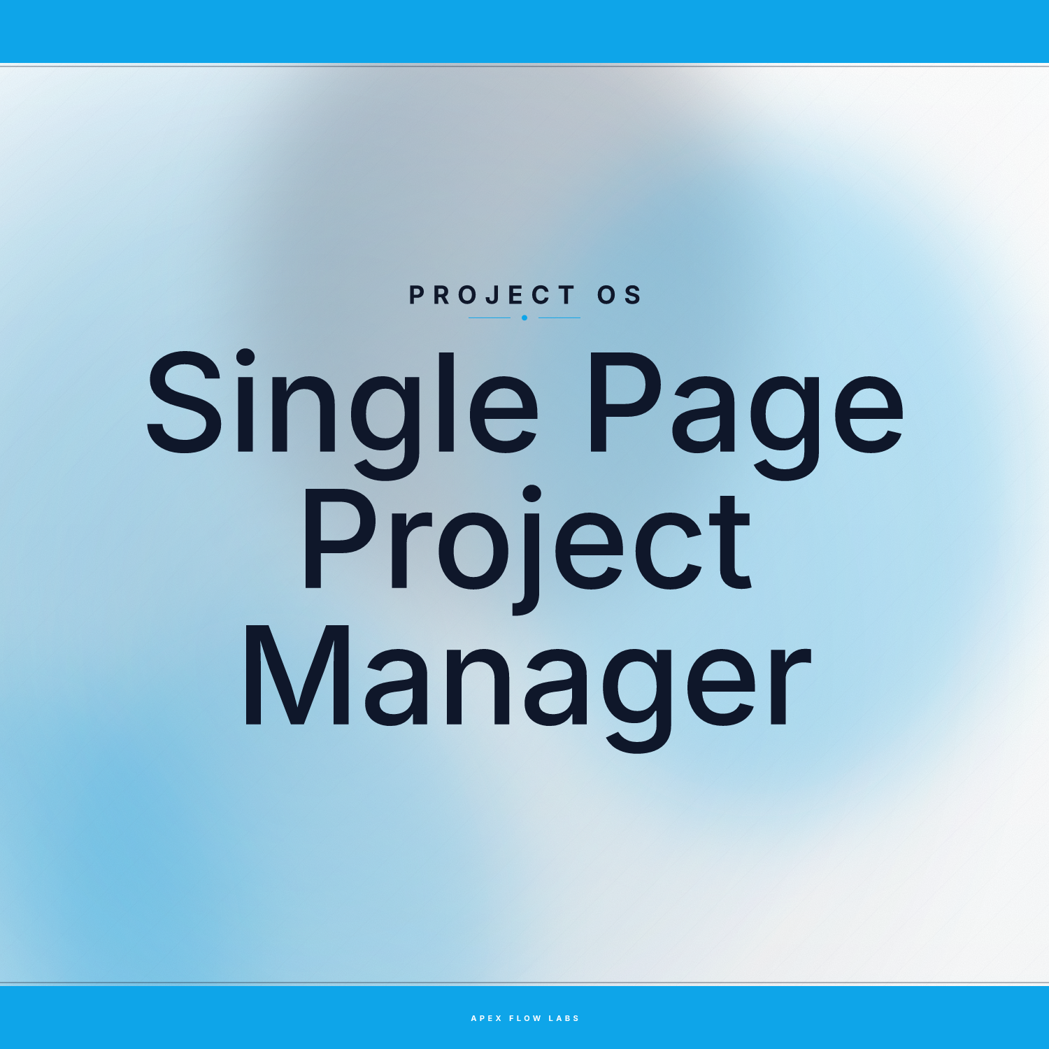 Single Page Project Manager