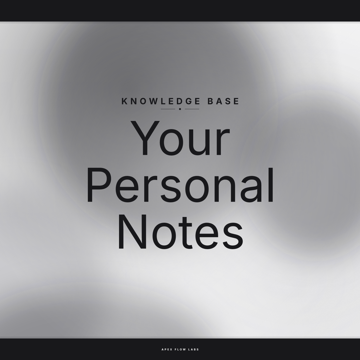 Your Personal Notes