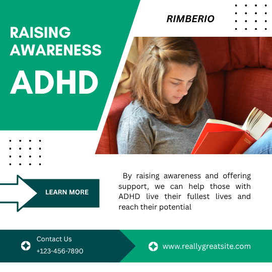 Green And White Modern Raising Awareness ADHD Instagram Post