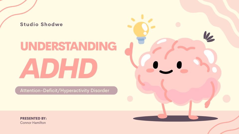 Beige And Pink Illustrative ADHD Awareness Presentation
