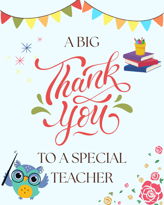 Red and Green Playful Teacher's Day Appreciation Instagram Post