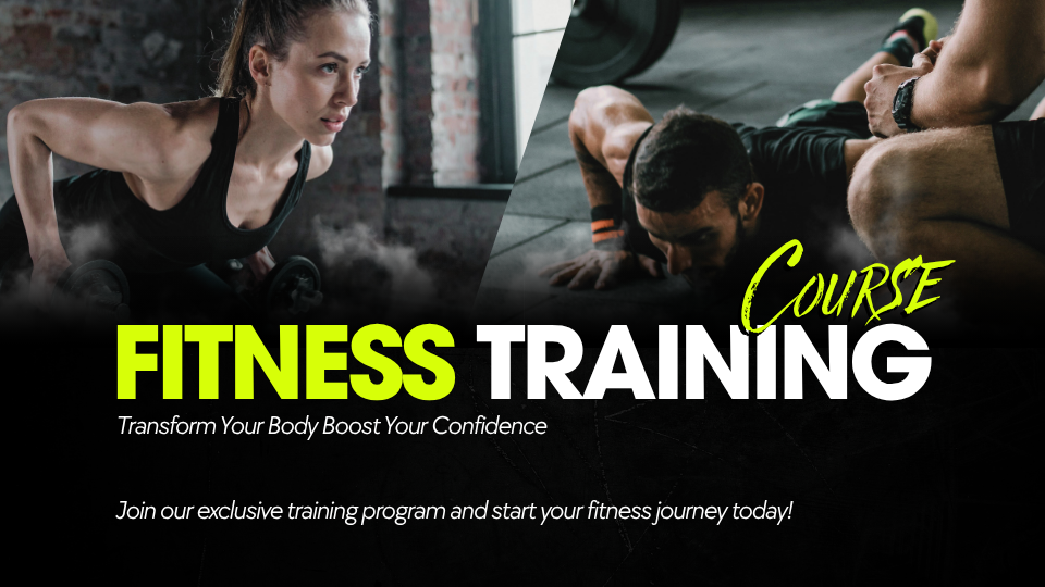 Neon Green and Black Dynamic Gym & Fitness Course Presentation