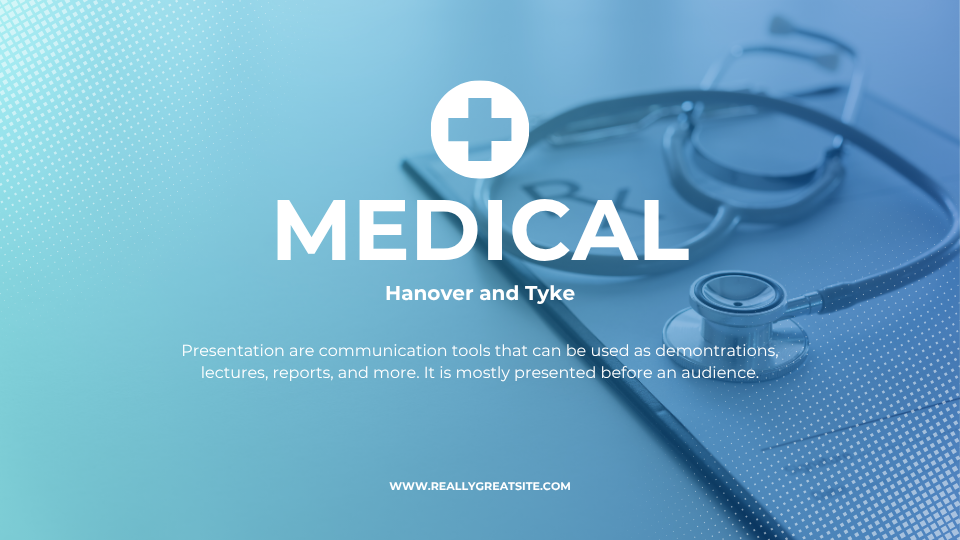 Blue and White Simple Modern Medical Presentation