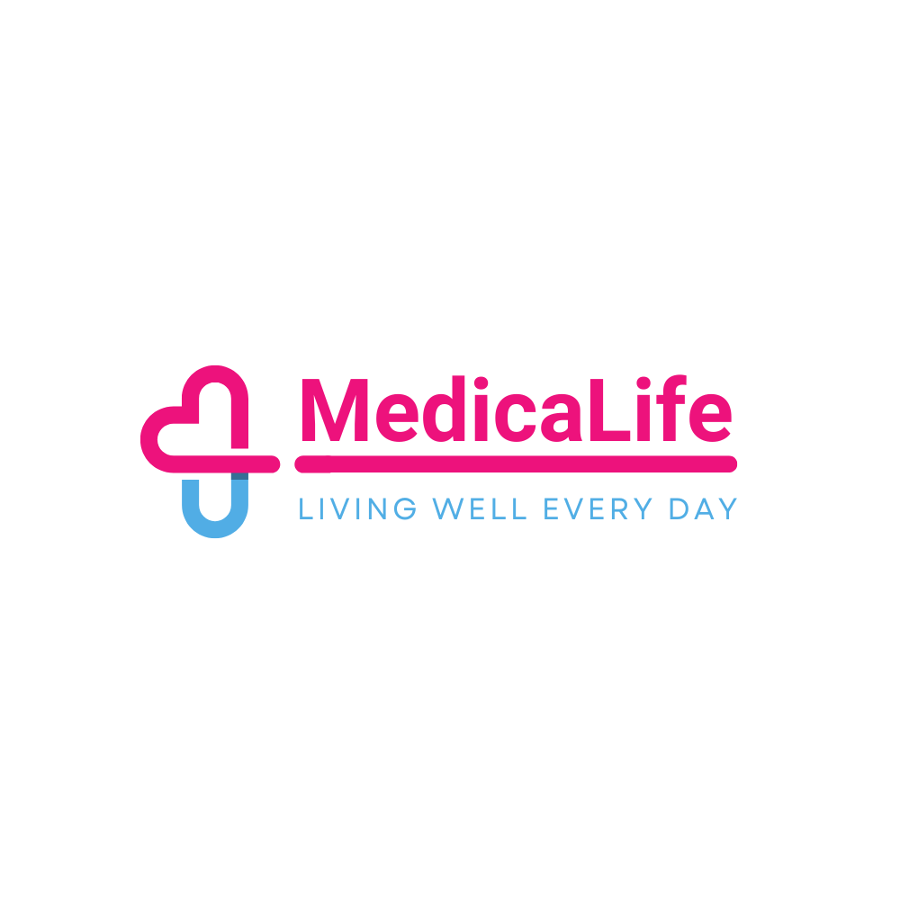 Pink Blue Simple Elegant Medical Logo