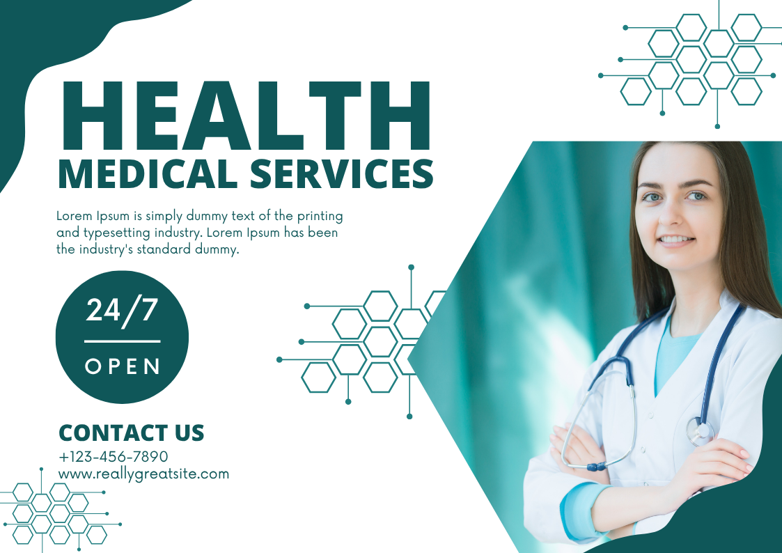 modern green medical (Poster (Landscape))