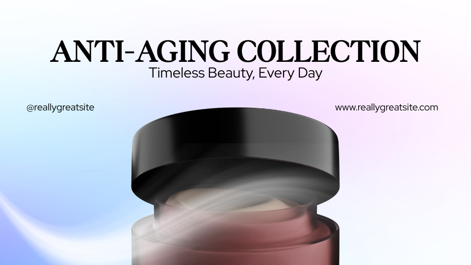 Purple Pink Gradient Skincare Collection Presentation