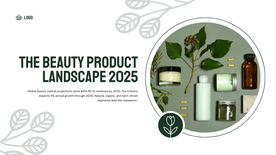 Sage Green and White Clean Beauty Product Presentation