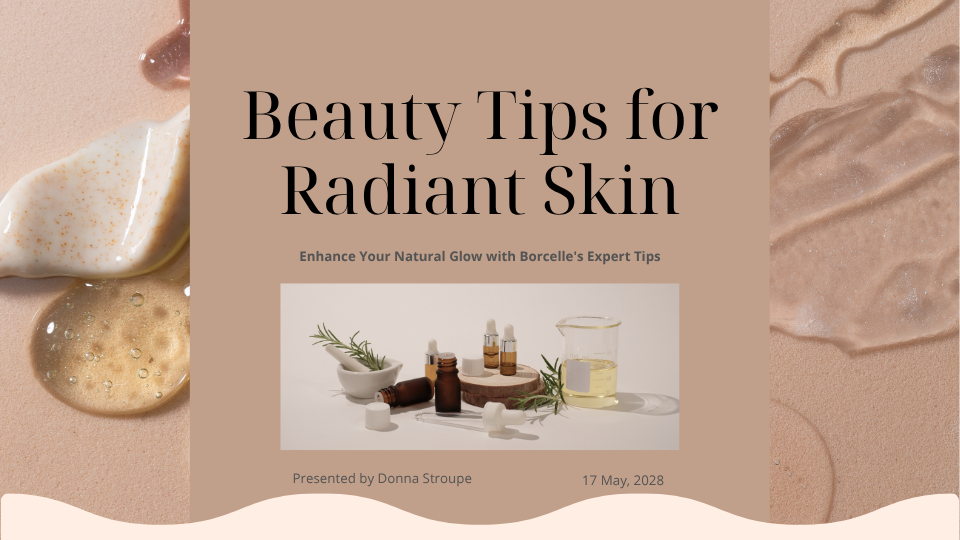 Beige Modern Elegant Skincare Beauty Presentation
