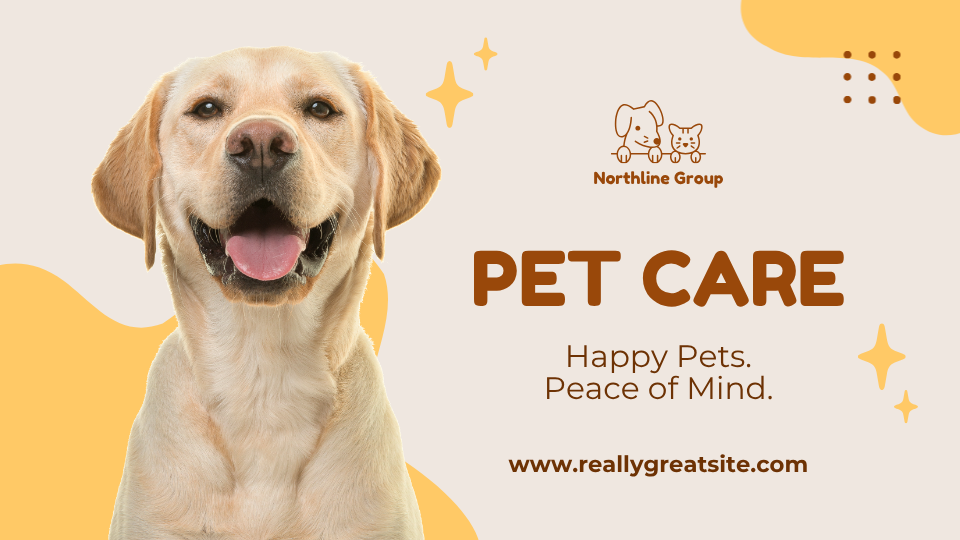 Yellow And Beige Playful Friendly Business Pet Care Services Presentation