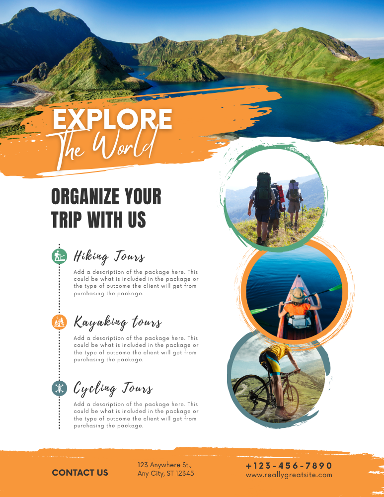 Colorful Travel Agency Flyer