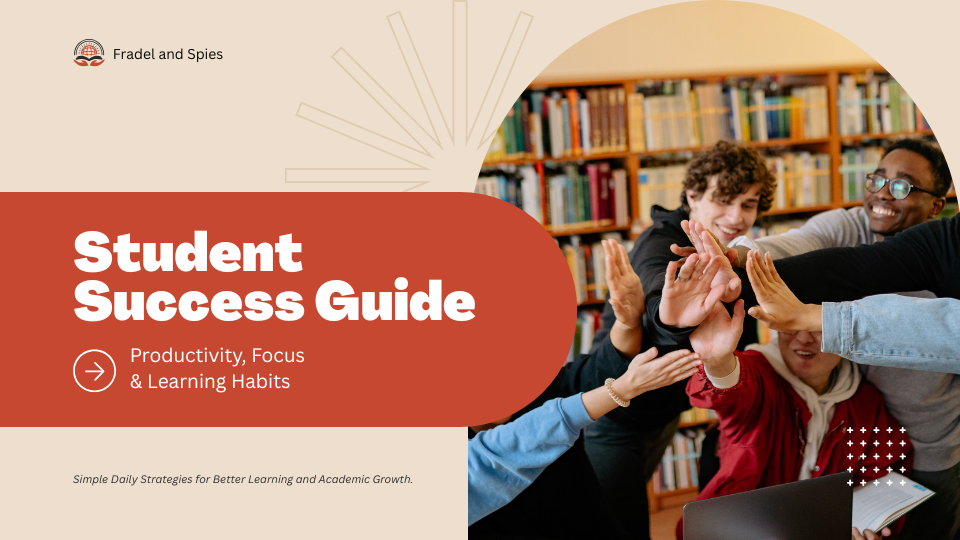 Red Beige and Brown Modern Student Success Guide Presentation