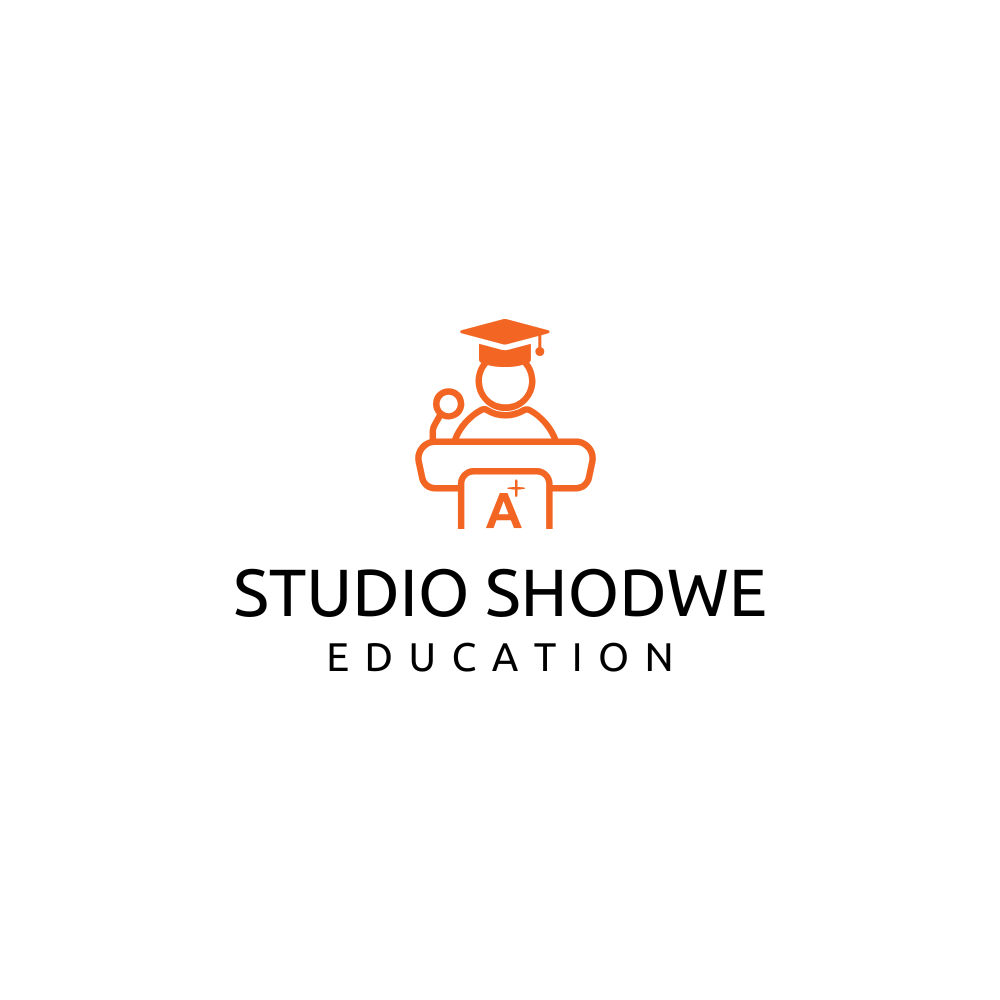 Orange Modern Graduate Student Education Logo