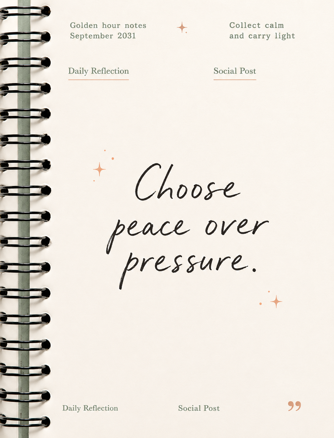 Aesthetic Daily Quote Instagram Post