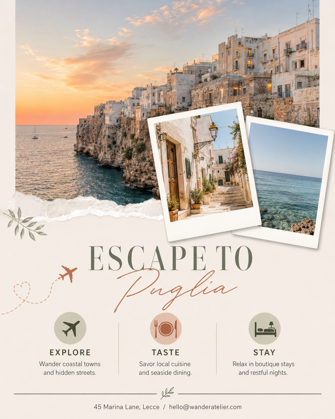 Beige Aesthetic Travel Agency Flyer