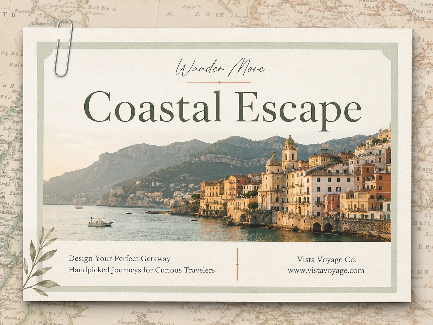 Beige Rustic Minimalist Travel Promotion Presentation