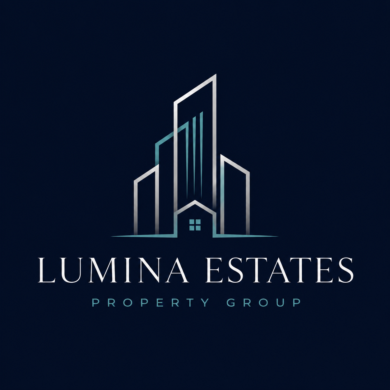 Black and Gold Circle Real Estate Logo