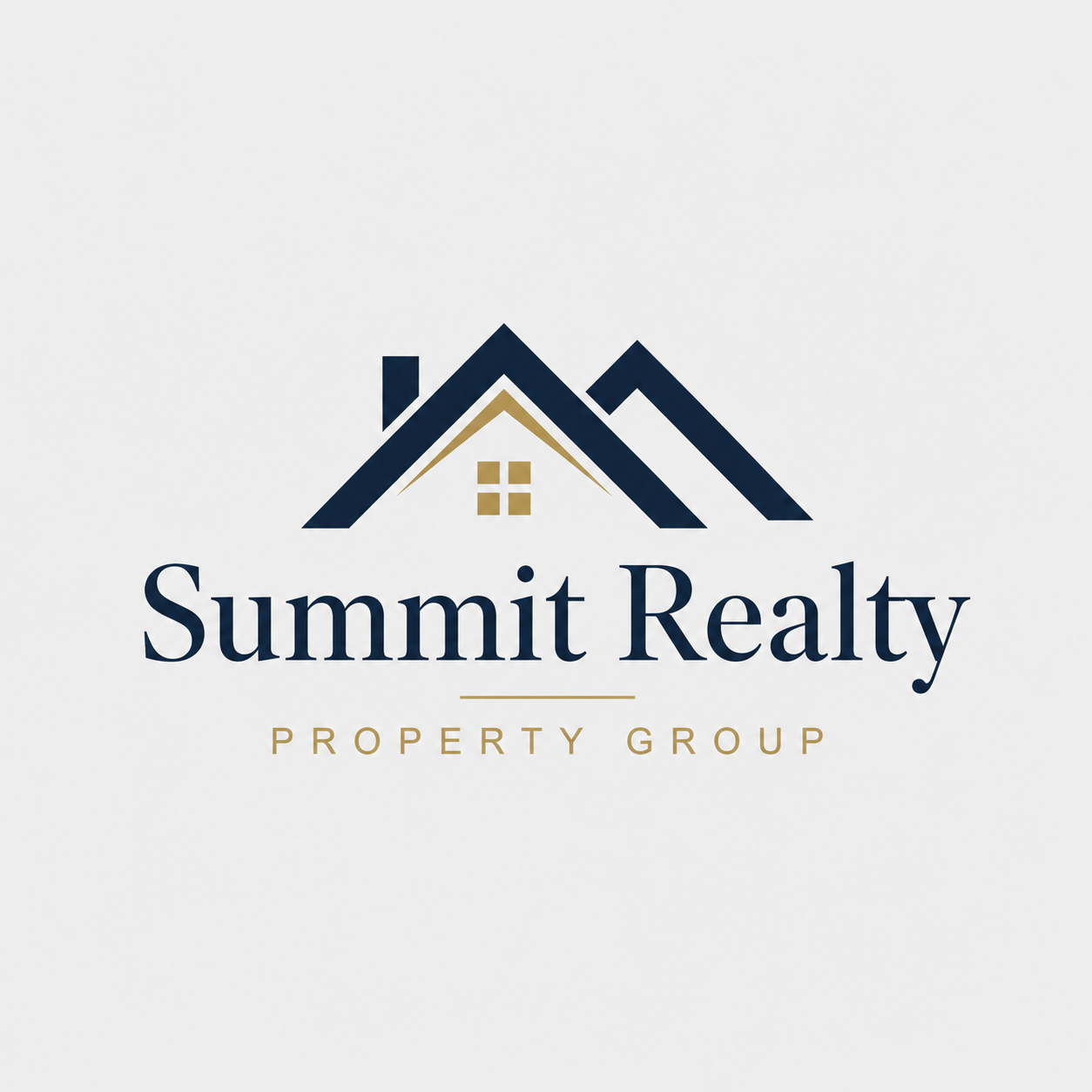 Black and Red Modern Real Estate Company Logo