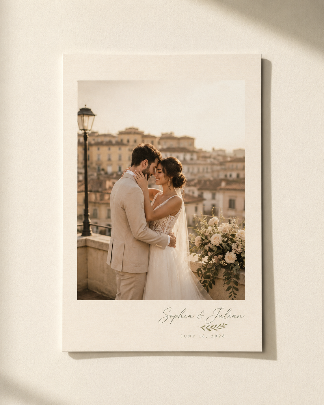 Black and White Minimalist Elegant Aesthetic Romantic Wedding Couple Photo Instagram Post