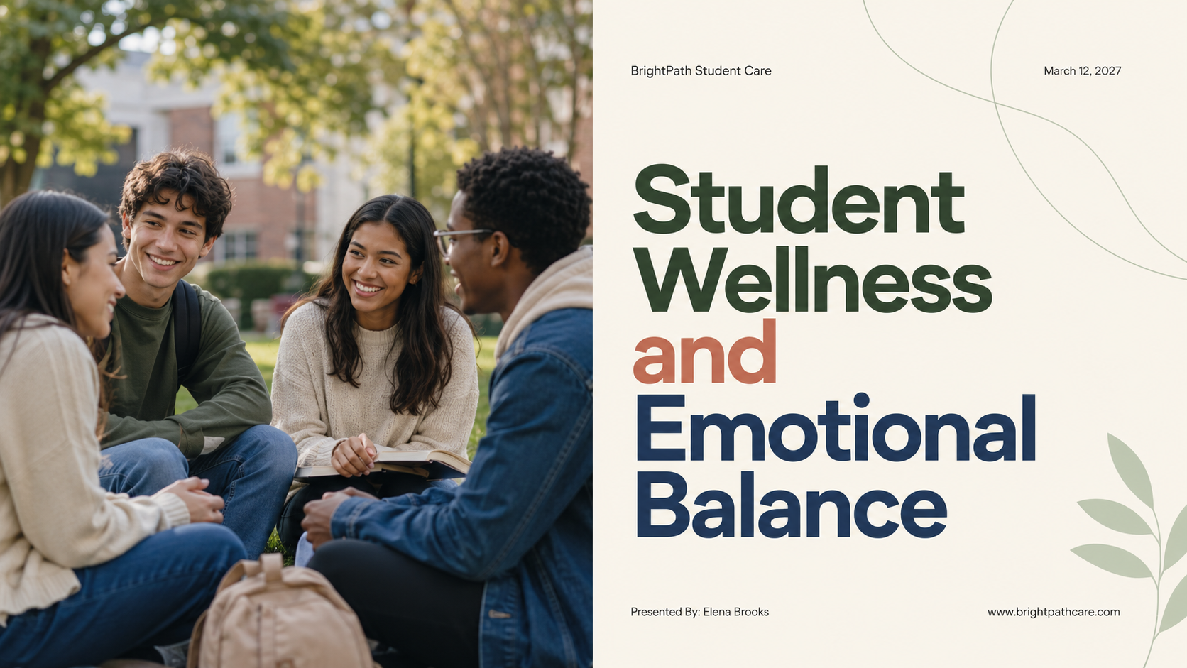 Black and White Minimalist Mental Health Among Students Presentation