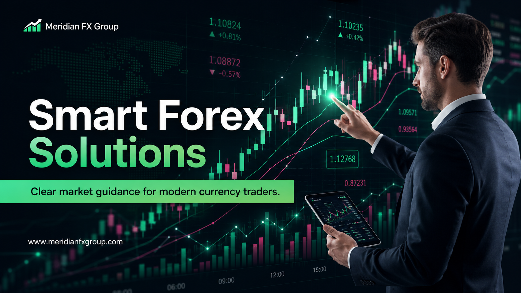 Blue and Gold Modern Forex Trading Company Presentation