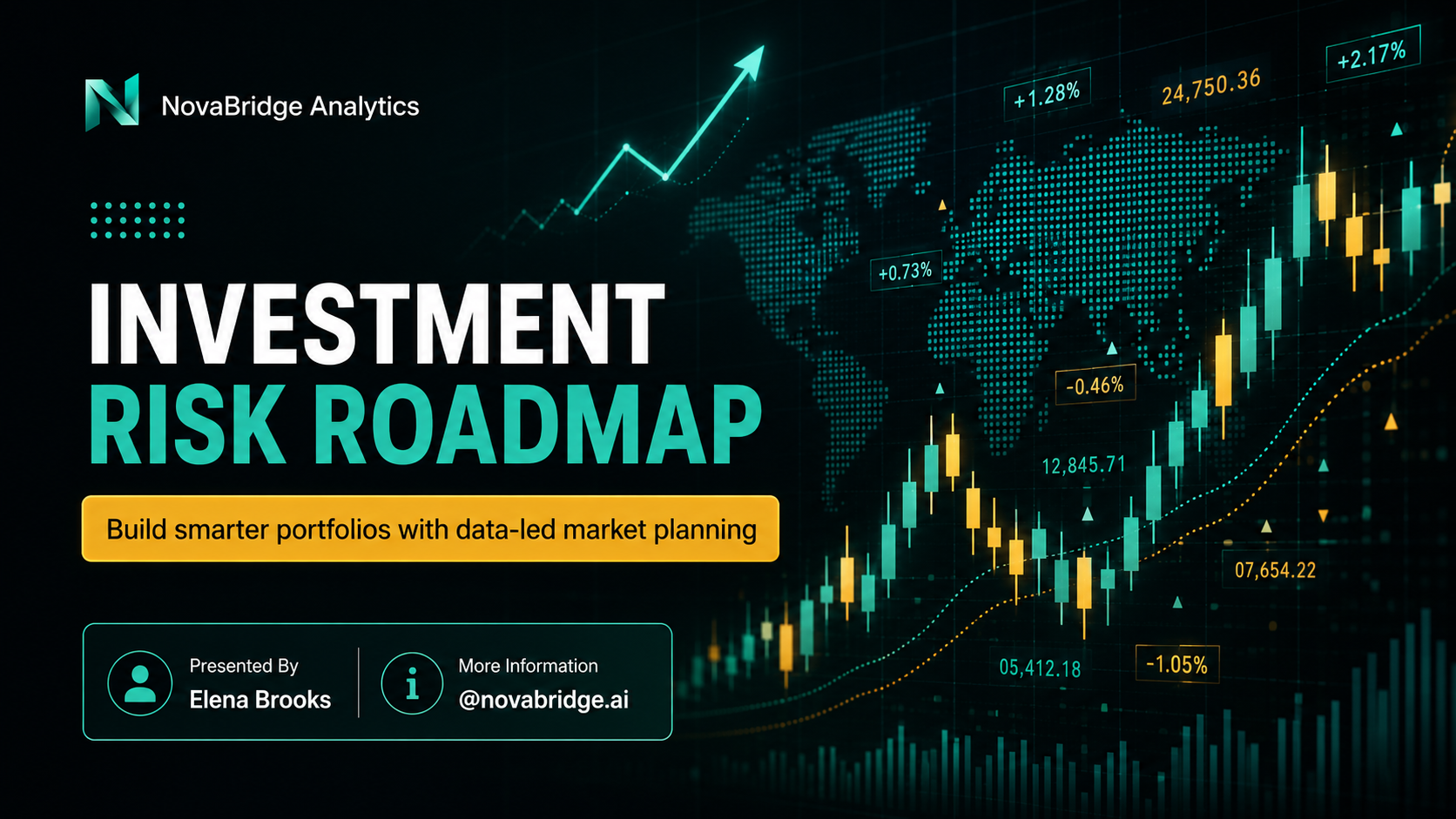 Blue and Red Modern Financial Trading Strategy Presentation