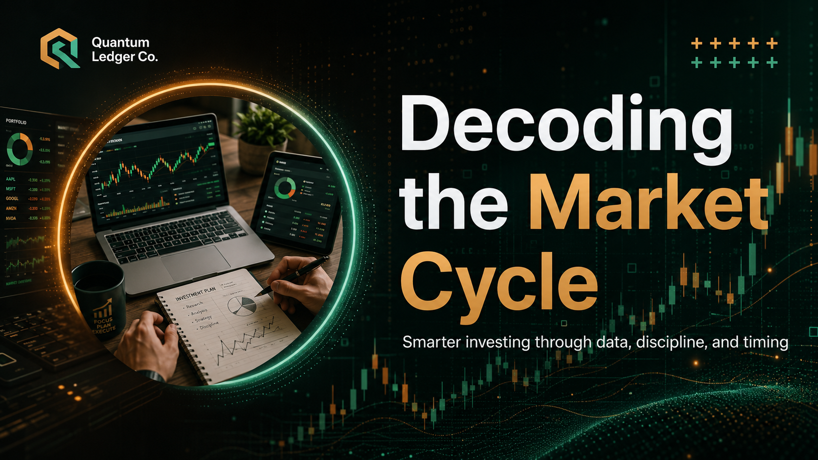 Blue and White Modern Tech Mastering The Stock Market Presentation