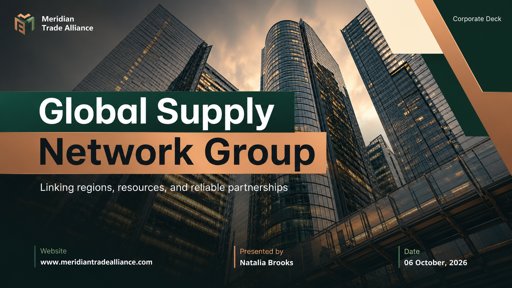 Blue Modern Corporate International Trading Company Presentation