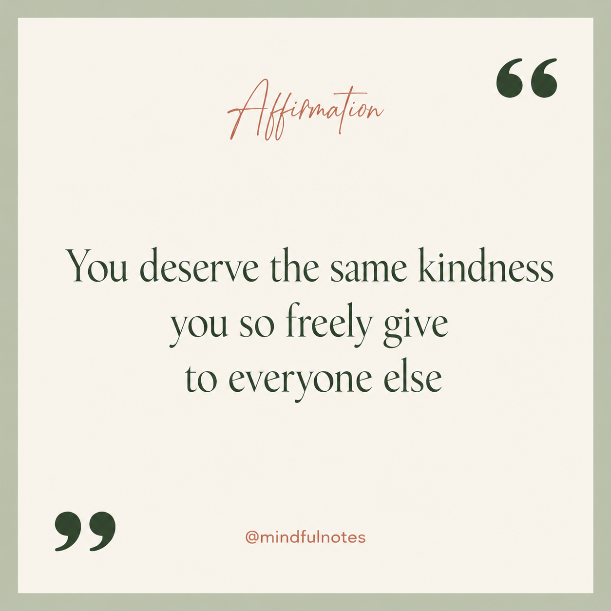 Brown modern quote instagram post