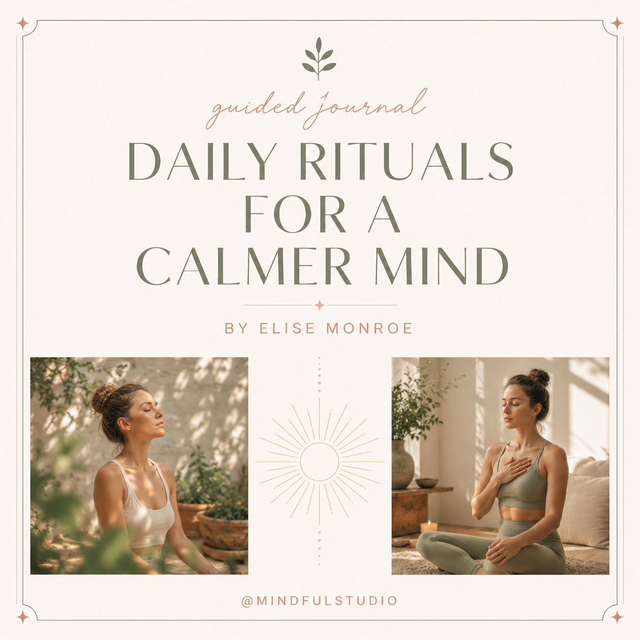 Cream Minimal Mindfulness Instagram Post