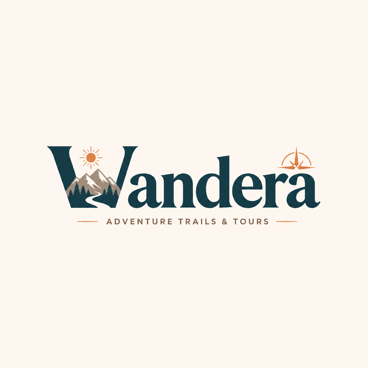 Green Modern and Minimalistic Travel Typography Logo