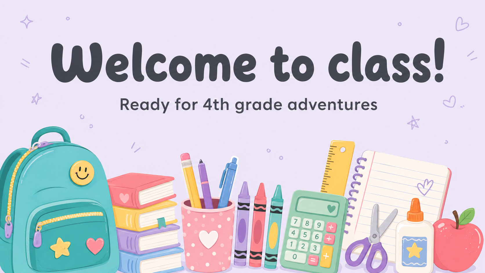 Meet the teacher education presentation in pastel colours simple aesthetic style