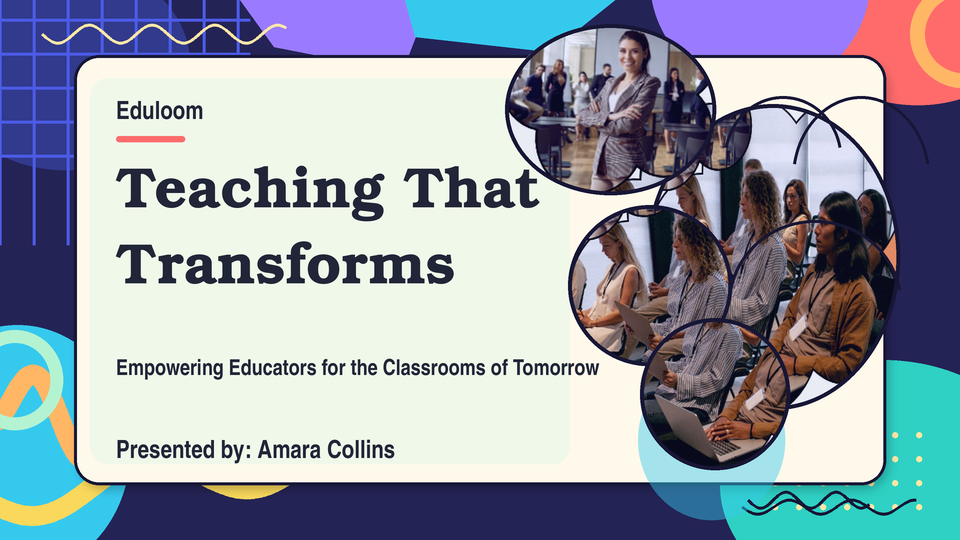 Orange And Beige Playful Growth Focused Teacher Training Presentation