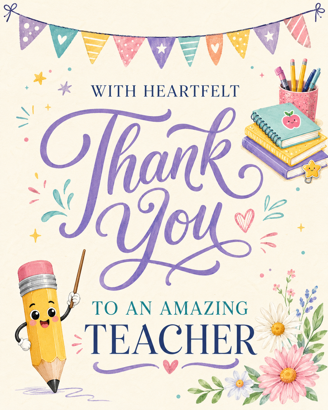 Red and Green Playful Teacher's Day Appreciation Instagram Post