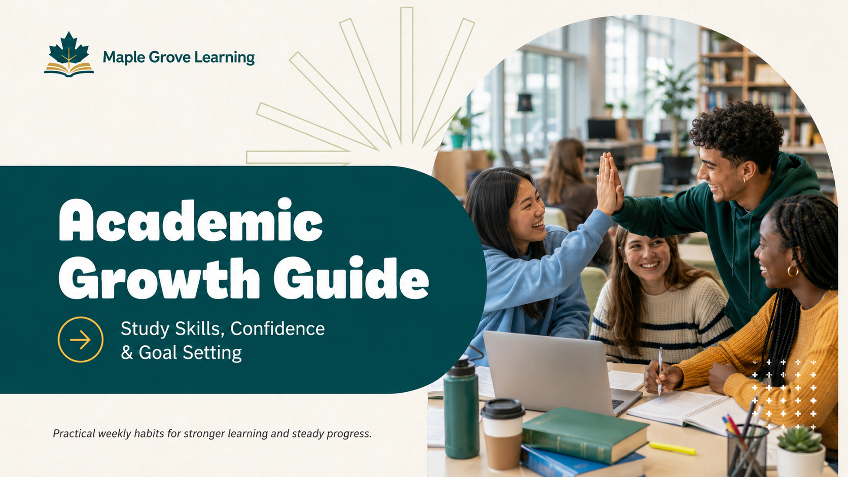 Red Beige and Brown Modern Student Success Guide Presentation