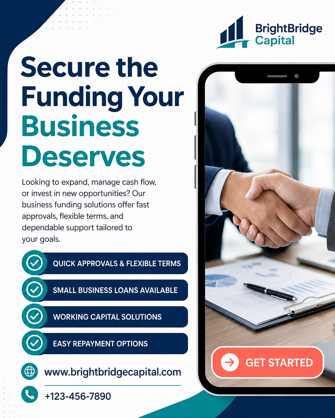 White and Yellow Modern Business Loan Service Instagram Post