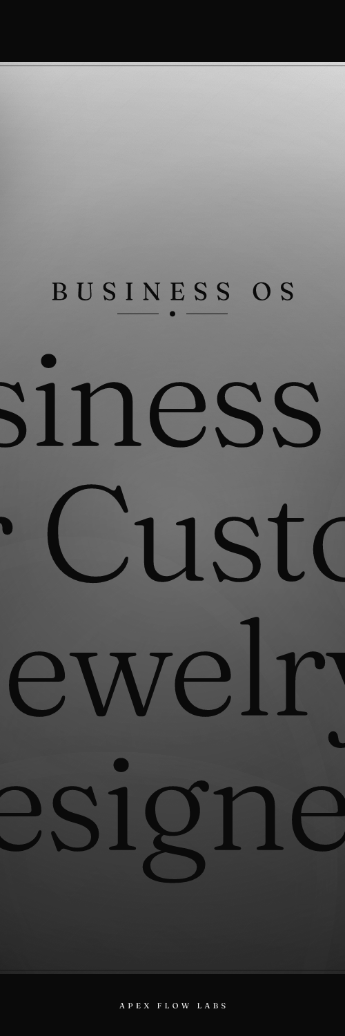 Business OS for Custom Jewelry Designers