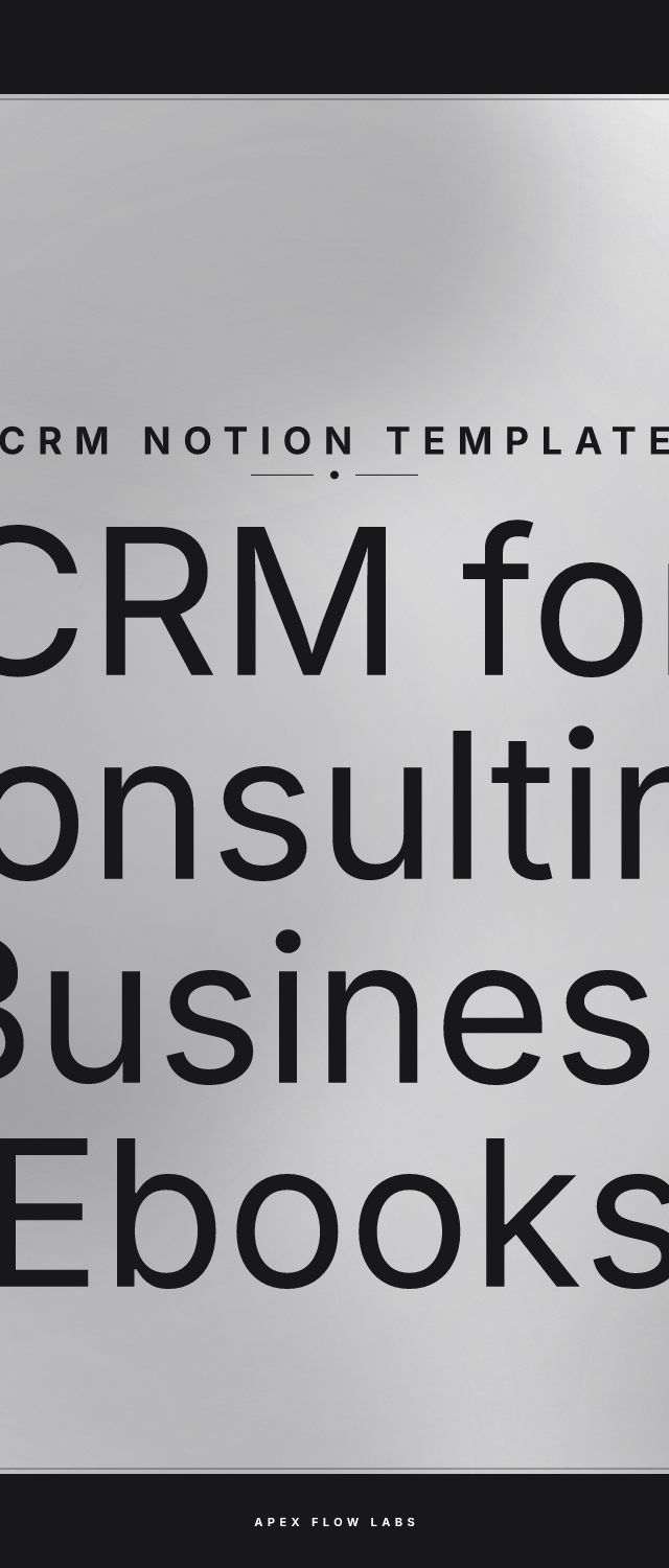 CRM for Consulting Business Ebooks