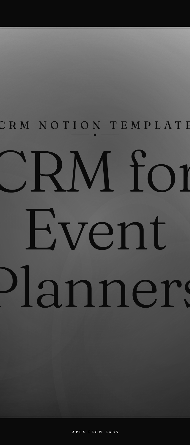 CRM for Event Planners