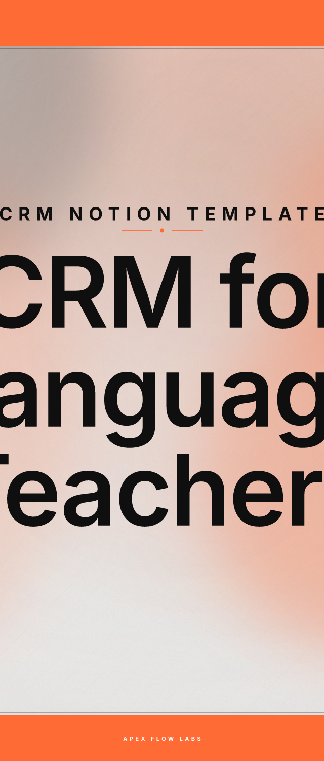 CRM for Language Teachers