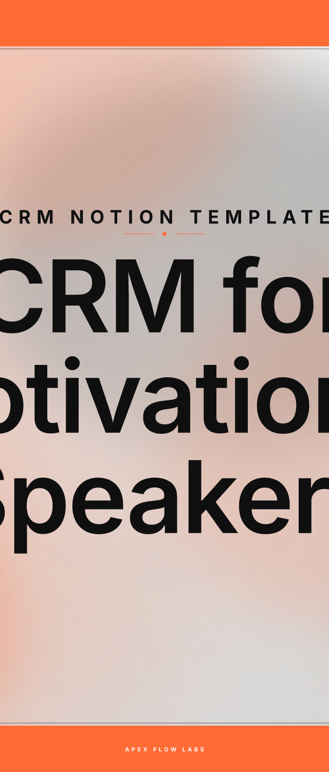 CRM for Motivational Speakers