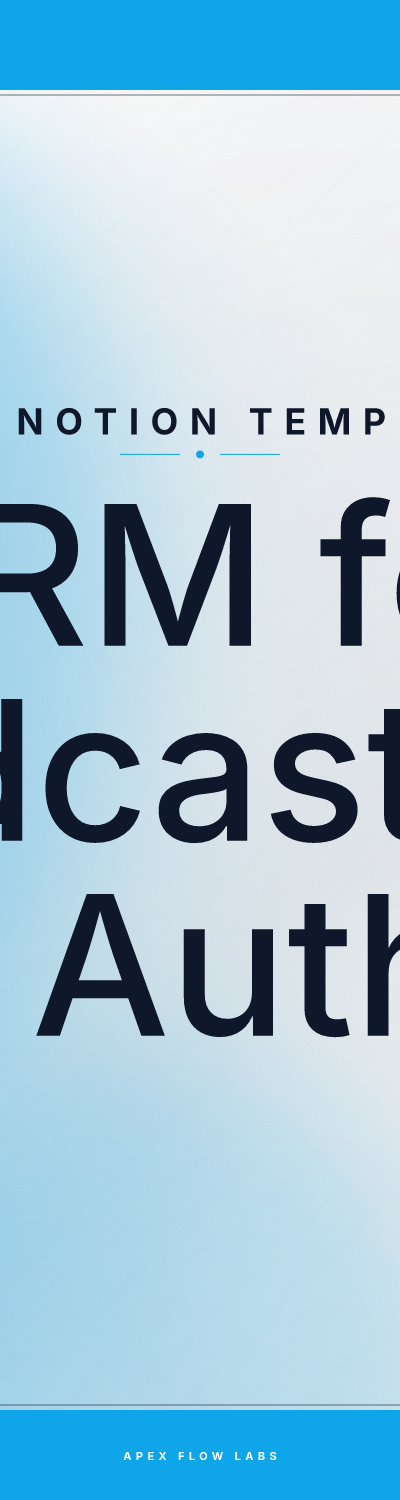 CRM for Podcasters and Authors